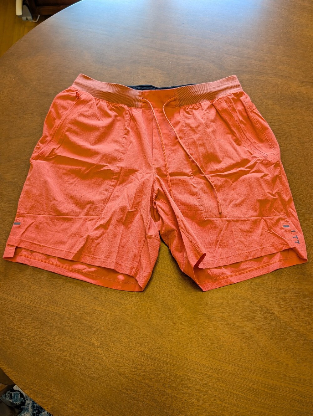 Orange Lululemon License To Train Shorts